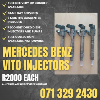 Mercedes Benz Vito Injectors For Sale With Warranty Included