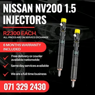 Nissan Nv200 1.5 Injectors For Sale With Warranty Included