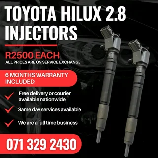 Toyota Hilux Gd6 2.8 Injectors For Sale With Warranty