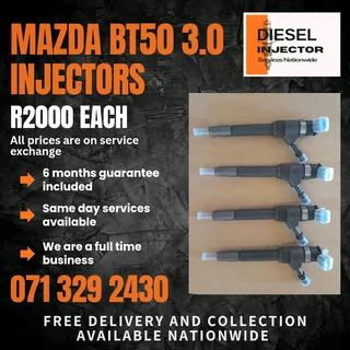 Mazda Bt50 3.0 Injectors For Sale With Warranty Included