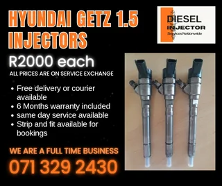 Hyundai Getz 1.5 Injectors For Sale With Warranty