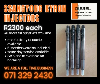 Ssangyong Kyron Injectors For Sale With Warranty Included