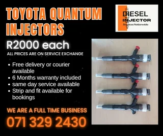 Toyota Quantum Diesel Injectors For Sale With Warranty