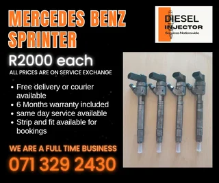 Mercedes Benz Sprinter Injectors For Sale With Warranty Included