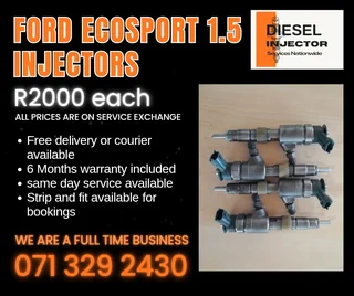 Ford Ecosport 1.5 Injectors For Sale With Warranty Included