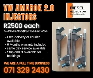 Vw Amarok 2.0 Injectors For Sale With Warranty Included