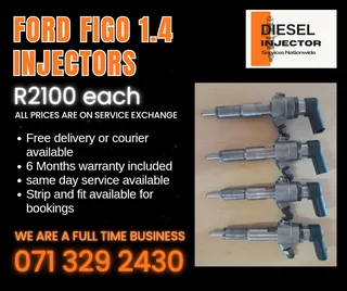 Ford Figo 1.4 Injectors For Sale With Warranty Included