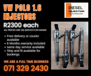 Vw Polo 1.6 Injectors For Sale With Warranty Included
