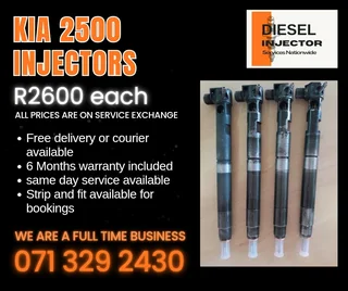 Kia 2500 Injectors For Sale With Warranty Included