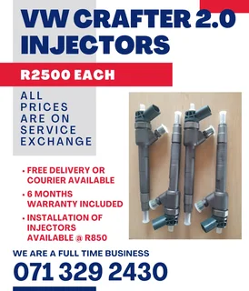 Vw Crafter 2.0 Injectors For Sale With Warranty Included