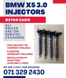 Bmw X5 3.0 Injectors For Sale With Warranty