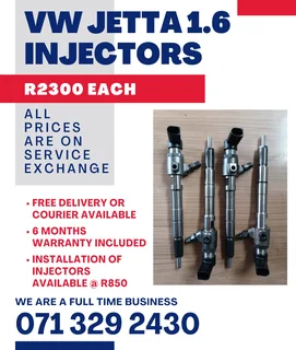 Vw Jetta 1.6 Injectors For Sale With Warranty Included