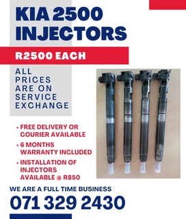 Kia 2500 Injectors For Sale With Warranty Included