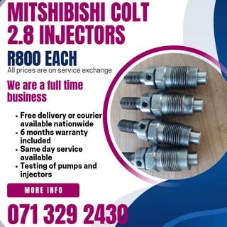Mitshubishi Colt 2.8 Injectors For Sale With Warranty Included