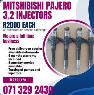 Mitshubishi Pajero 3.2 Injectors For Sale With Warranty Included