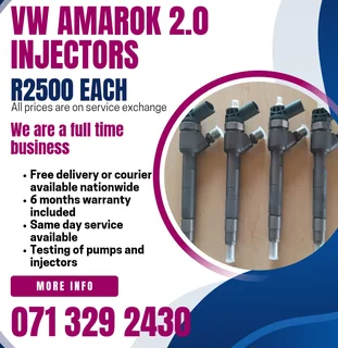 Vw Amarok 2.0 Injectors For Sale With Warranty Included