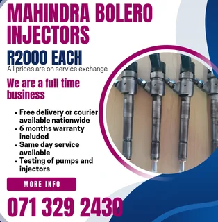 Mahindra Bolero Injectors For Sale With Warranty Included