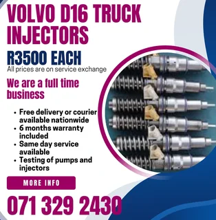 Volvo D16 Truck Injectors For Sale With Warranty Included