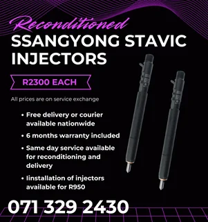 Ssangyong Stavic Injectors For Sale With Warranty