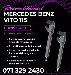 Mercedes Benz Vito Injectors For Sale With Warranty