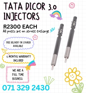 Tata Dicor 3.0 Injectors For Sale With Warranty