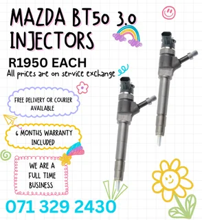 Mazda Bt50 3.0 Injectors For Sale With Warranty