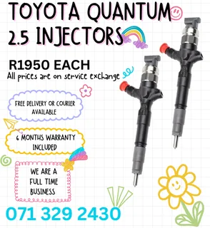 Toyota Quantum 2.5 Injectors For Sale With Warranty