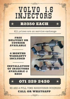Volvo 1.6 Injectors For Sale With Warranty