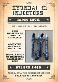 Hyundai H1 Injectors For Sale With Warranty