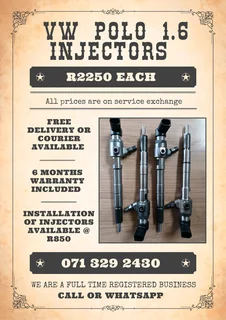 Vw Polo 1.6 Injectors For Sale With Warranty