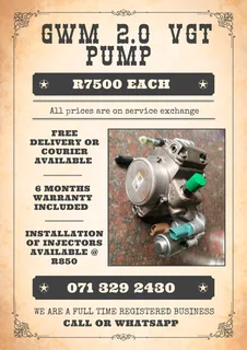 Gwm 2.0 Pump For Sale With Warranty Included