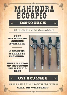Mahindra Scorpio Injectors For Sale With Warranty