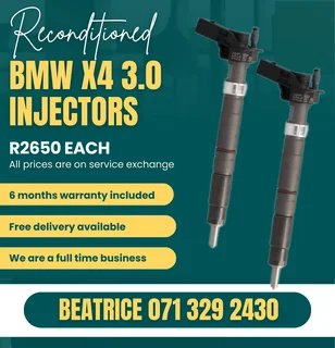 Bmw X4 3.0 Injectors For Sale With Warranty