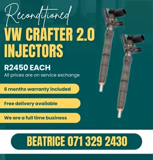 Vw Crafter 2.0 Injectors For Sale With Warranty Included