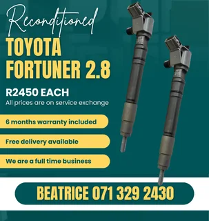Toyota Fortuner 2.8 Injectors For Sale With Warranty
