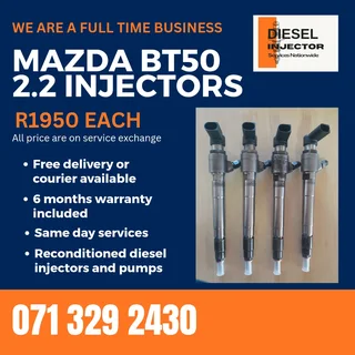 Mazda Bt50 2.2 Injectors For Sale With Warranty