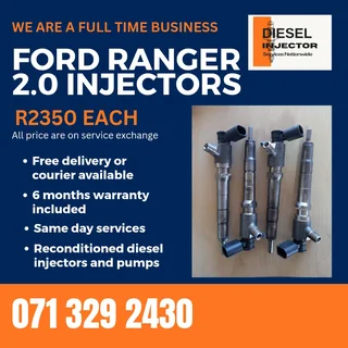 Ford Ranger 2.0 Injectors For Sale With Warranty