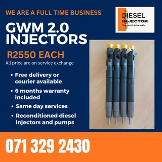 Gwm 2.0 P Series Injectors For Sale With Warranty