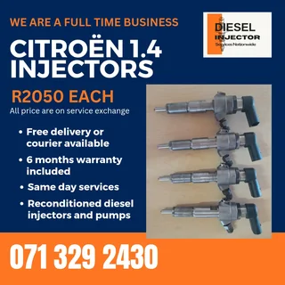 Citroën 1.4 Injectors For Sale With Warranty