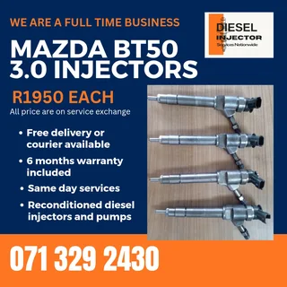 Mazda Bt50 3.0 Injectors For Sale With Warranty