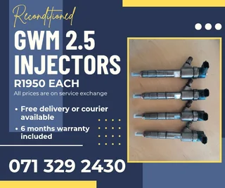Gwm 2.5 Injectors For Sale With Warranty
