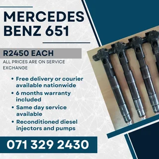 Mercedes Benz 651 Injectors For Sale With Warranty Included