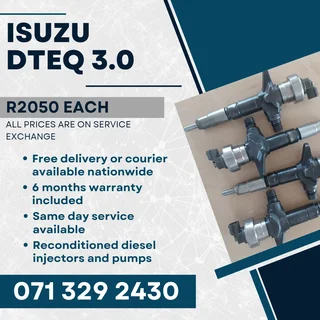 Isuzu Dteq 3.0 Injectors For Sale With Warranty