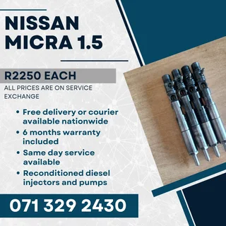 Nissan Micra 1.5 Injectors For Sale With Warranty
