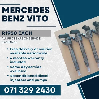Mercedes Benz Vito Injectors For Sale With Warranty Included