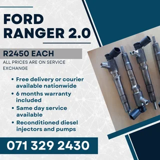 Ford Ranger 2.0 Injectors For Sale With Warranty