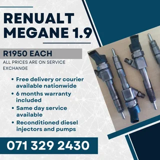 Renualt Megane 1.9 Injectors For Sale With Warranty