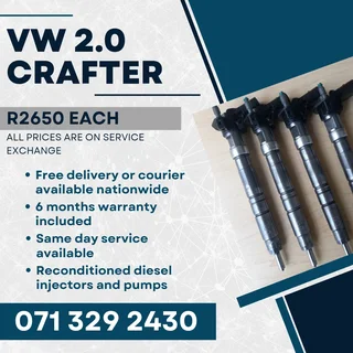 Vw Crafter 2.0 Injectors For Sale With