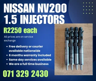 Nissan Nv200 1.5 Injectors For Sale With Warranty
