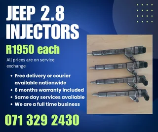 Jeep 2.8 Injectors For Sale With Warranty